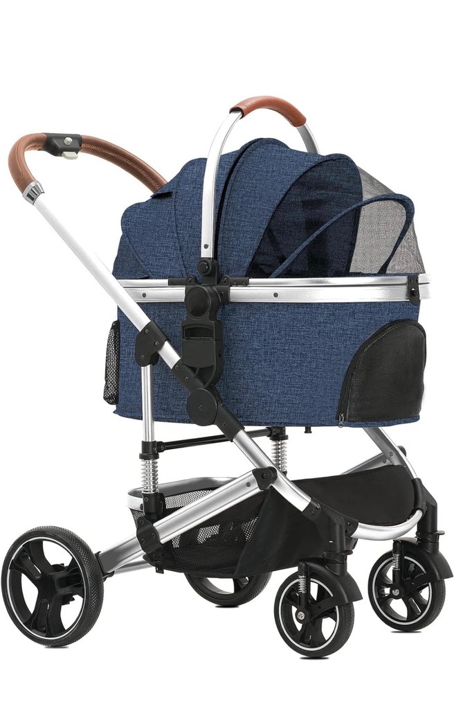 SIFIR - Mavi Bebek veya Kedi Köpek Arabası - Görsel 5