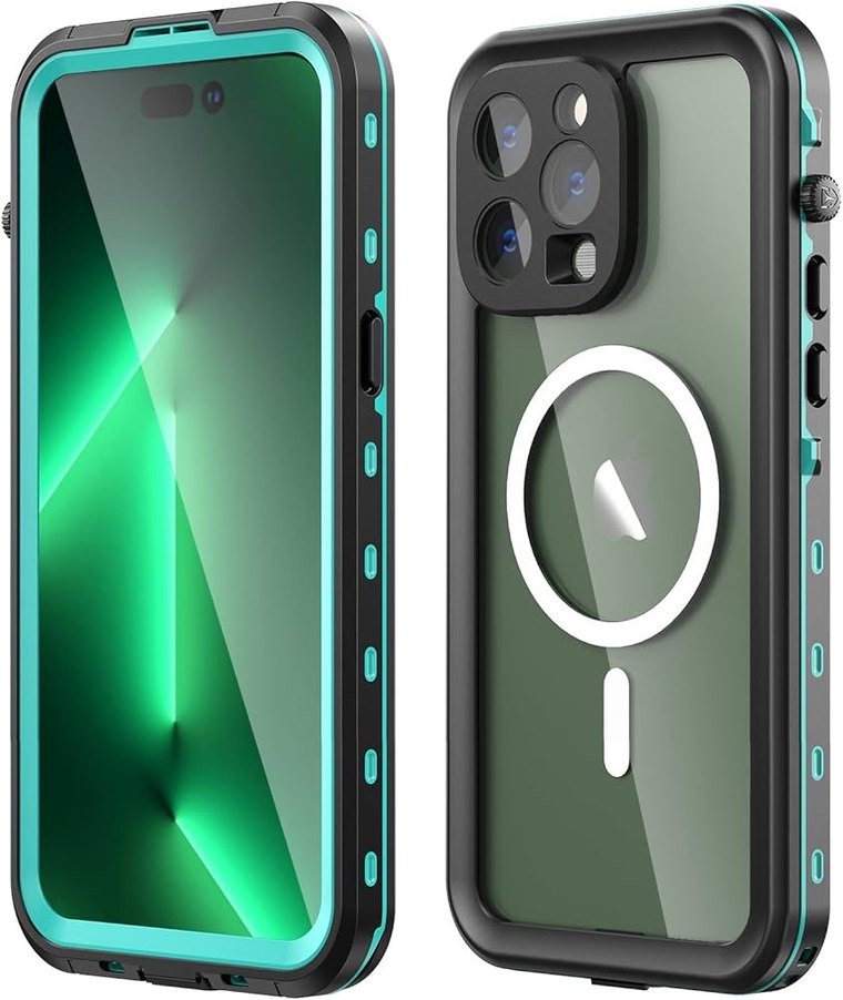 14 pro max su geçirmez kılıf dahili 9h tamperli 360 koruma - Görsel 2