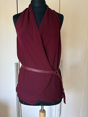 xs Beden bordo Renk Helmut Lang bluz