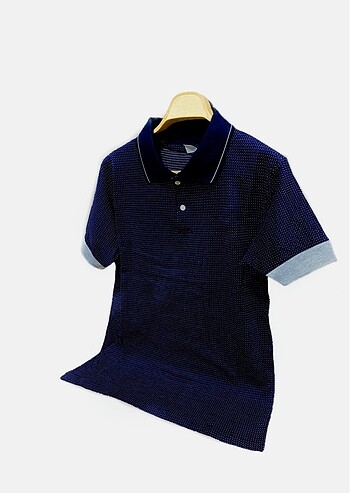 Erkek Lacivert Polo Yaka Tişört
