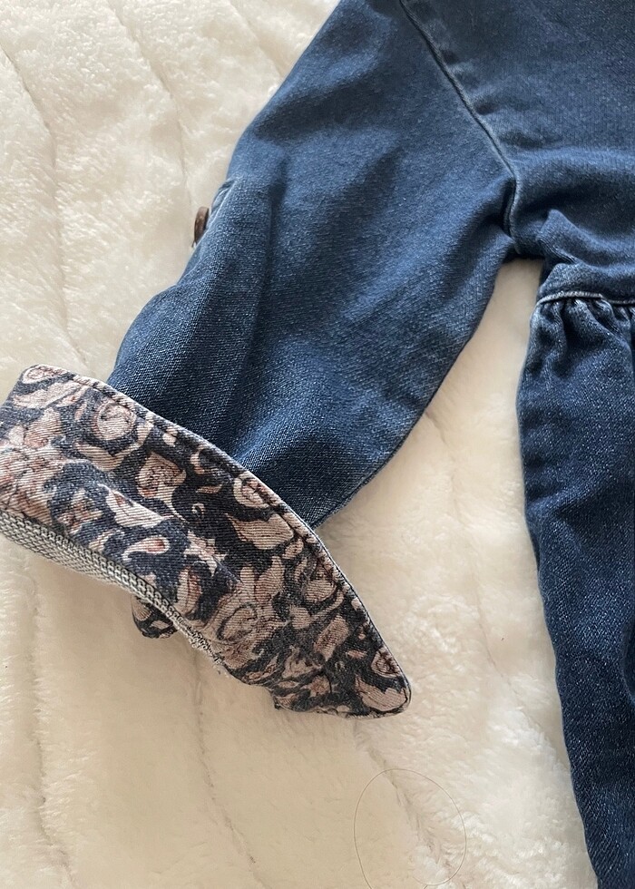 Panço kız çocuk kot elbise - Görsel 4