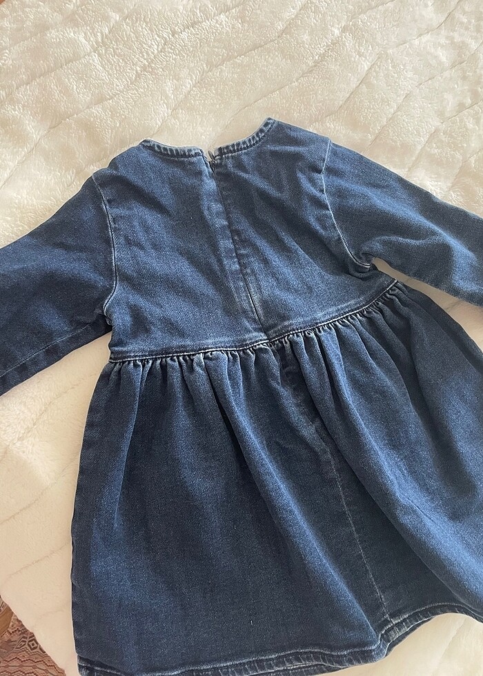 Panço kız çocuk kot elbise - Görsel 2