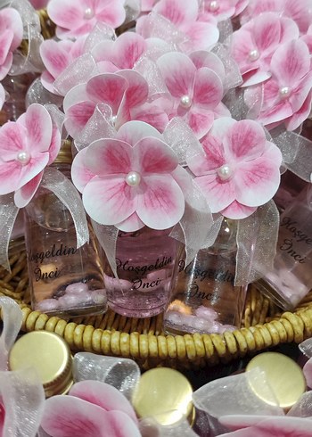 Pembe Hoşgeldin İnci Hediyelik Şişe - Görsel 3