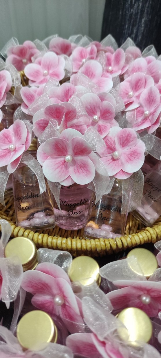 Pembe Hoşgeldin İnci Hediyelik Şişe - Görsel 3