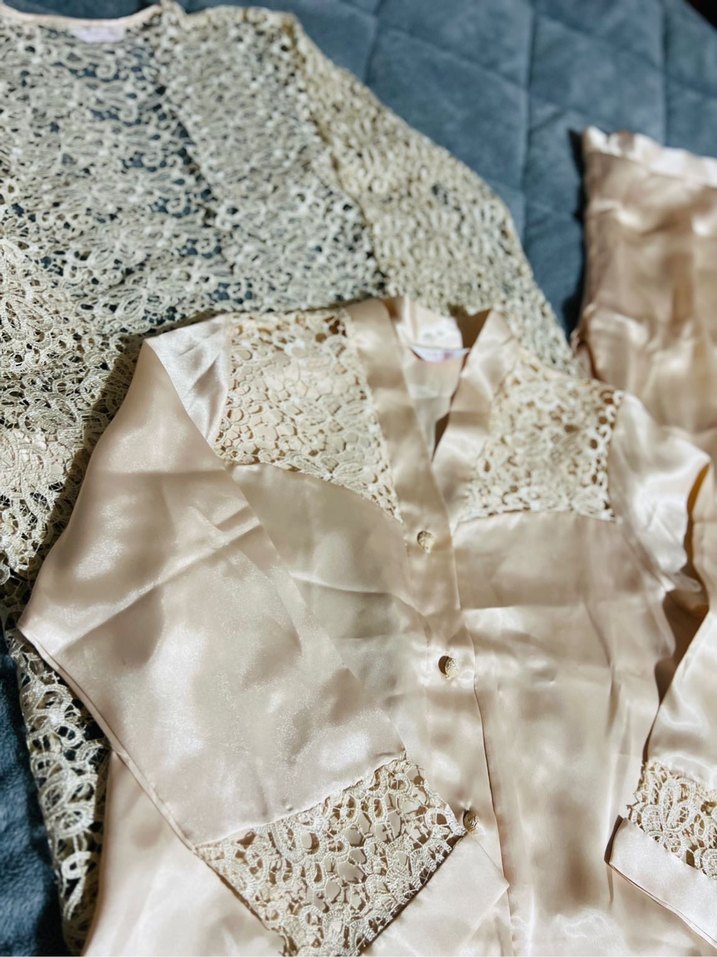 Nakış İşlemeli Beyaz Midi Bohem Gecelik - Görsel 5