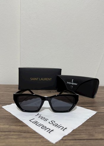 Beden siyah Renk Saint Laurent Siyah Parlak Kadın Güneş Gözlüğü