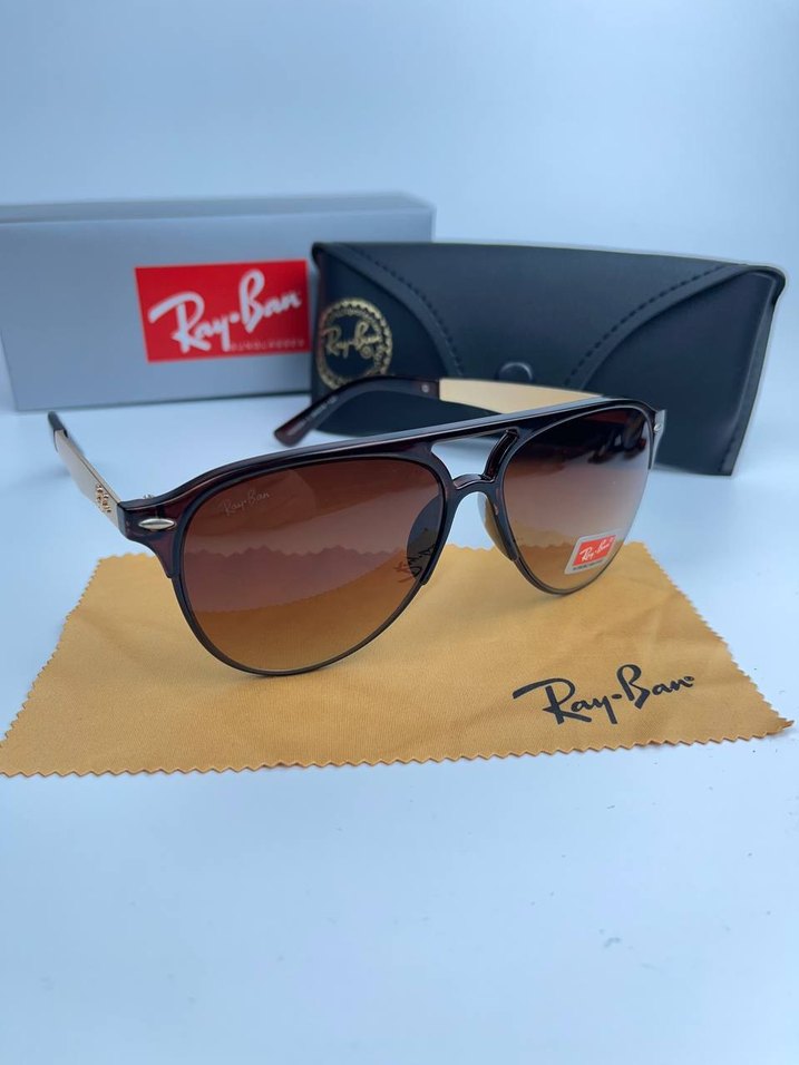 Ray-Ban Klasik Kahverengi Erkek Güneş Gözlüğü - Görsel 4