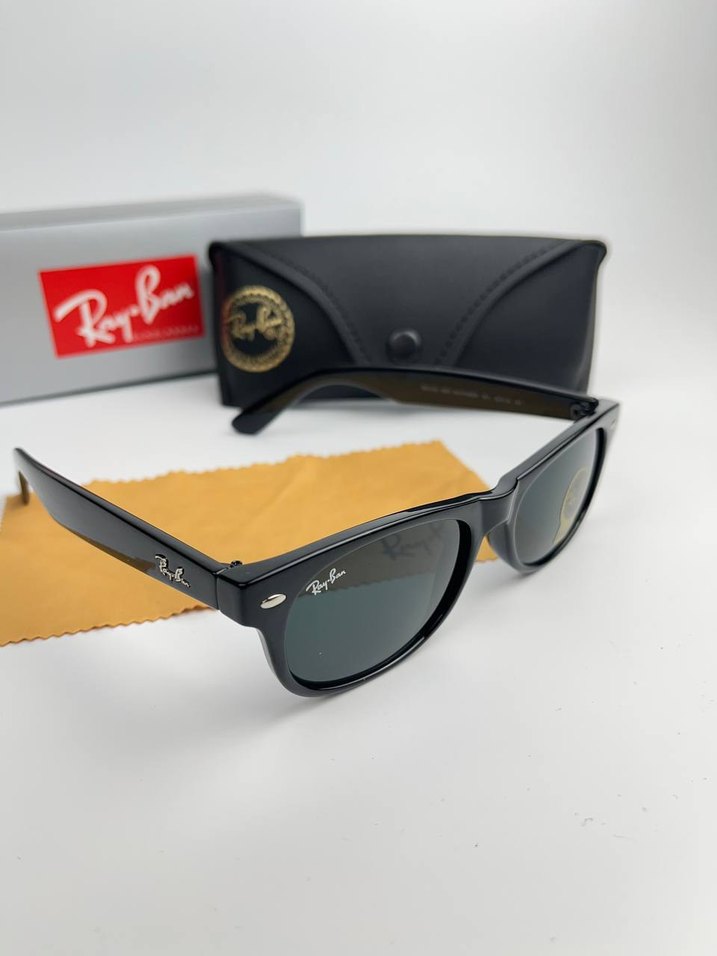 Parlak Siyah Ray-Ban Klasik Güneş Gözlüğü - Görsel 5