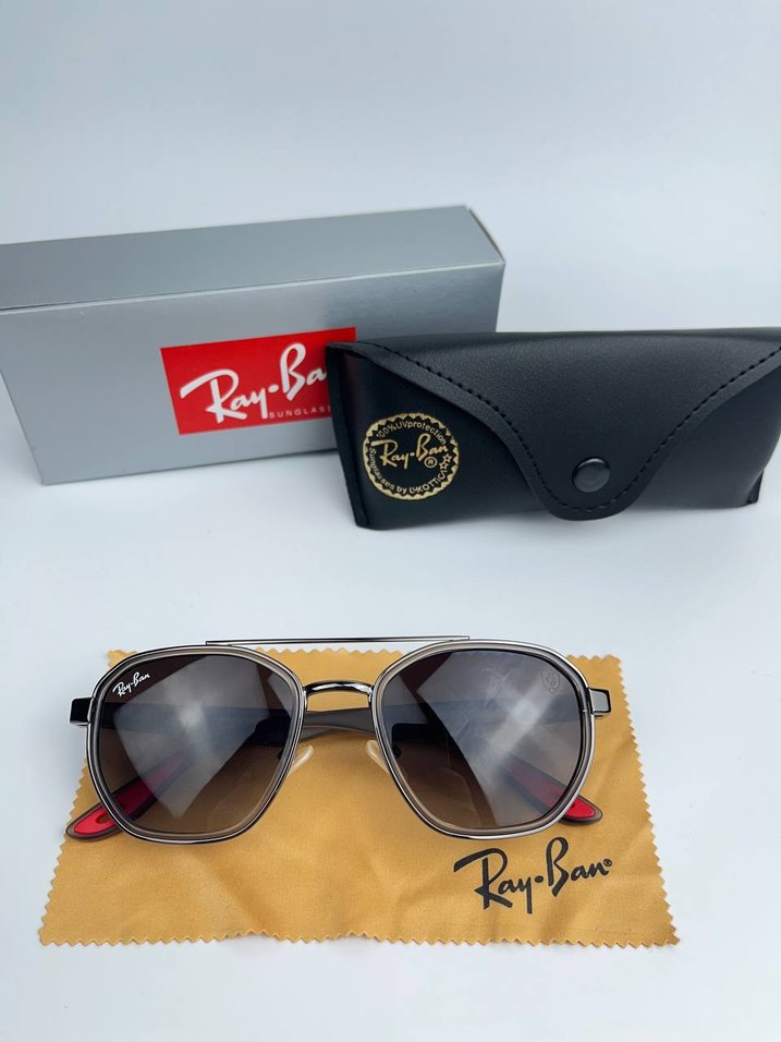 Ray-Ban Kahverengi Gri Erkek Güneş Gözlüğü - Görsel 5