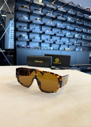 Versace Kahverengi Minimalist Kadın Güneş Gözlüğü