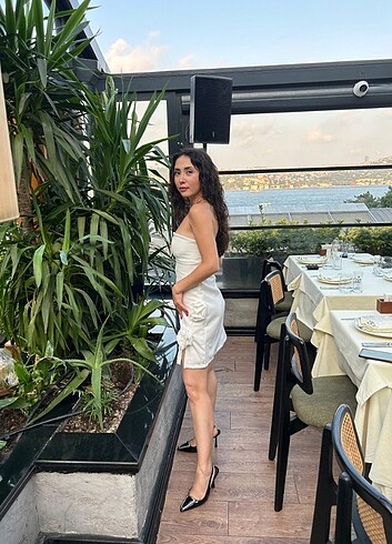 xs Beden beyaz Renk Kısa elbise