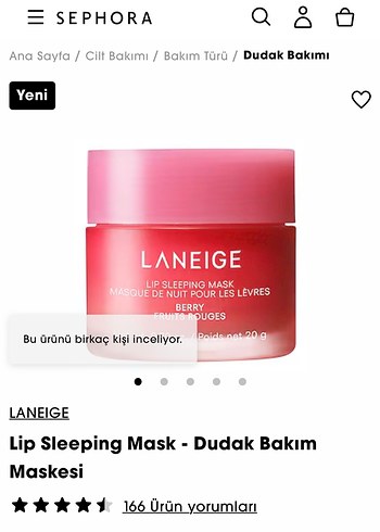 Laneige Pembe Dudak Gece Maskesi - Görsel 4