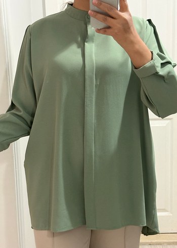 Mint Yeşili Kadın Tunik - Görsel 2