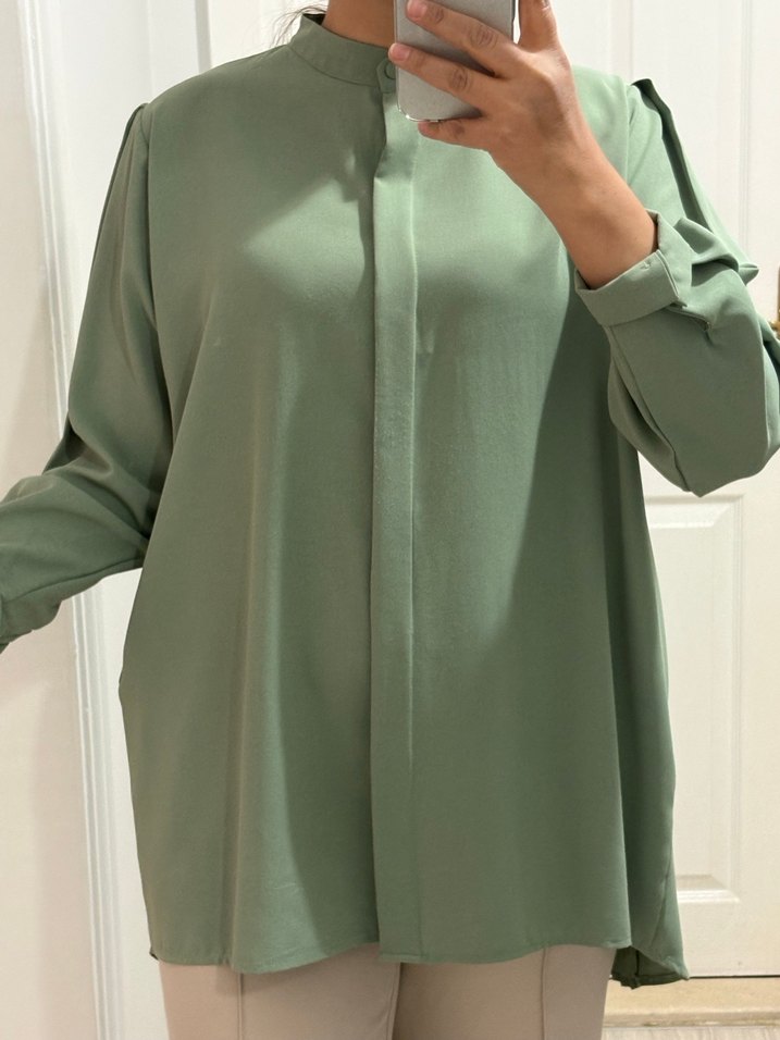 Mint Yeşili Kadın Tunik - Görsel 2