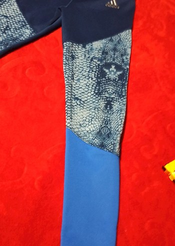 Kadın Mavi Yılan Desenli Spor Tayt - Görsel 2