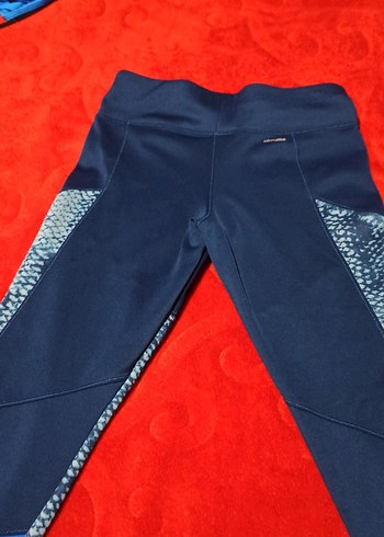 Kadın Mavi Yılan Desenli Spor Tayt - Görsel 5