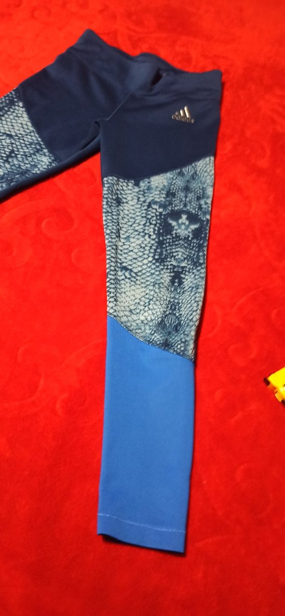 Kadın Mavi Yılan Desenli Spor Tayt - Görsel 2