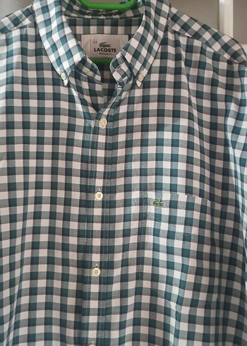 Erkek Gri Kareli Pamuklu Uzun Kollu Gömlek - Görsel 2