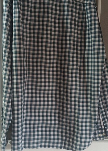 Erkek Gri Kareli Pamuklu Uzun Kollu Gömlek - Görsel 4