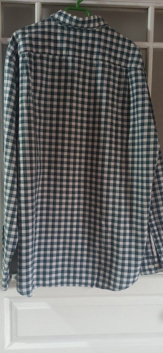 Erkek Gri Kareli Pamuklu Uzun Kollu Gömlek - Görsel 4