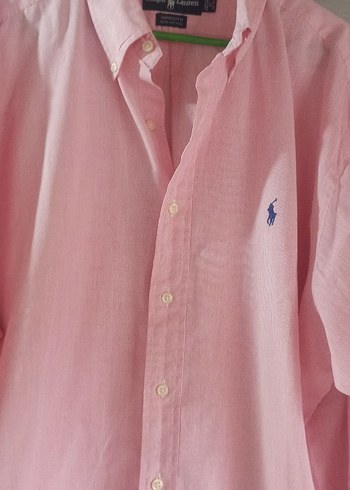 Pembe Uzun Kollu Keten Erkek Gömlek - Görsel 4