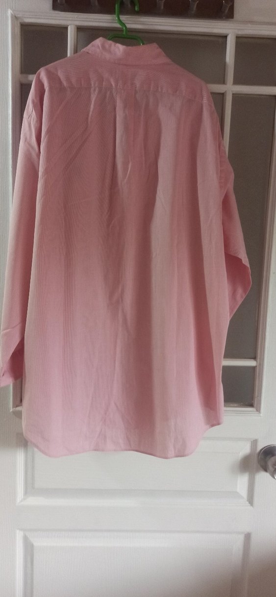 Pembe Uzun Kollu Keten Erkek Gömlek - Görsel 3