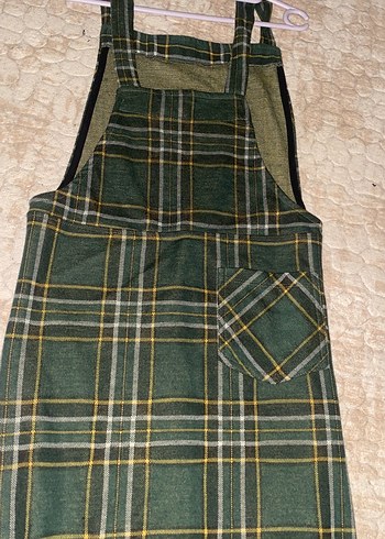 Koyu Yeşil salopet - Görsel 2