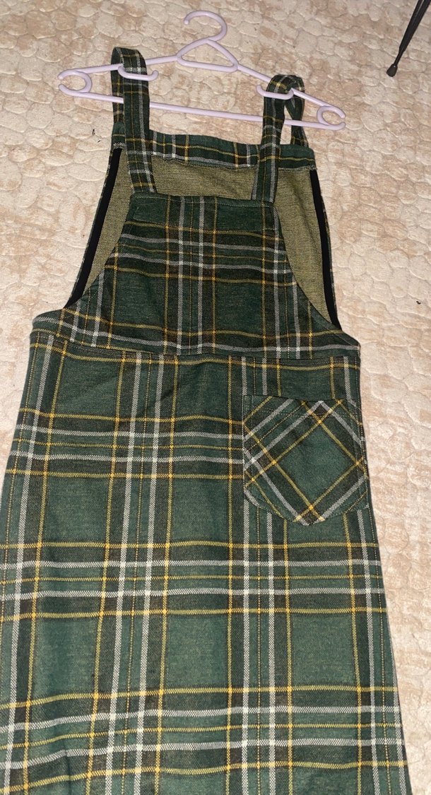 Koyu Yeşil salopet - Görsel 2