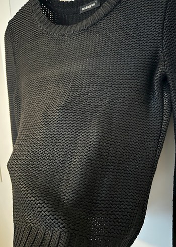 Siyah Triko Kadın Kazak - Görsel 5