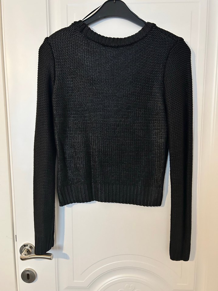 Siyah Triko Kadın Kazak - Görsel 2