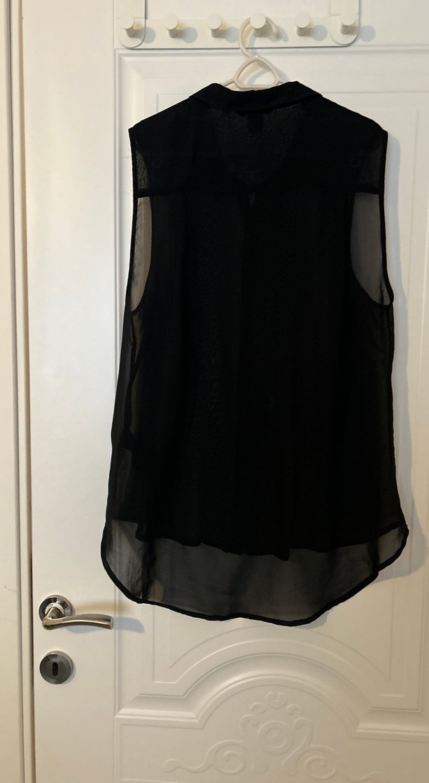 Siyah Düğmeli Kadın Gömlek - Görsel 4