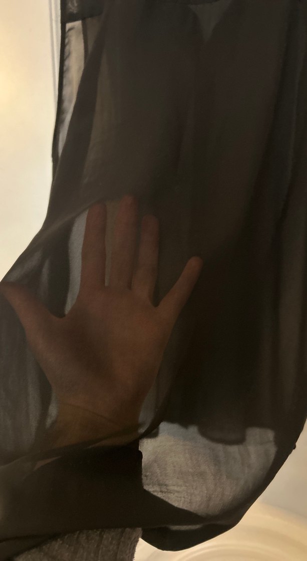 Siyah Düğmeli Kadın Gömlek - Görsel 5