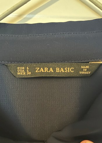 Kadın Lacivert Yakalı Uzun Kollu Gömlek - Görsel 5