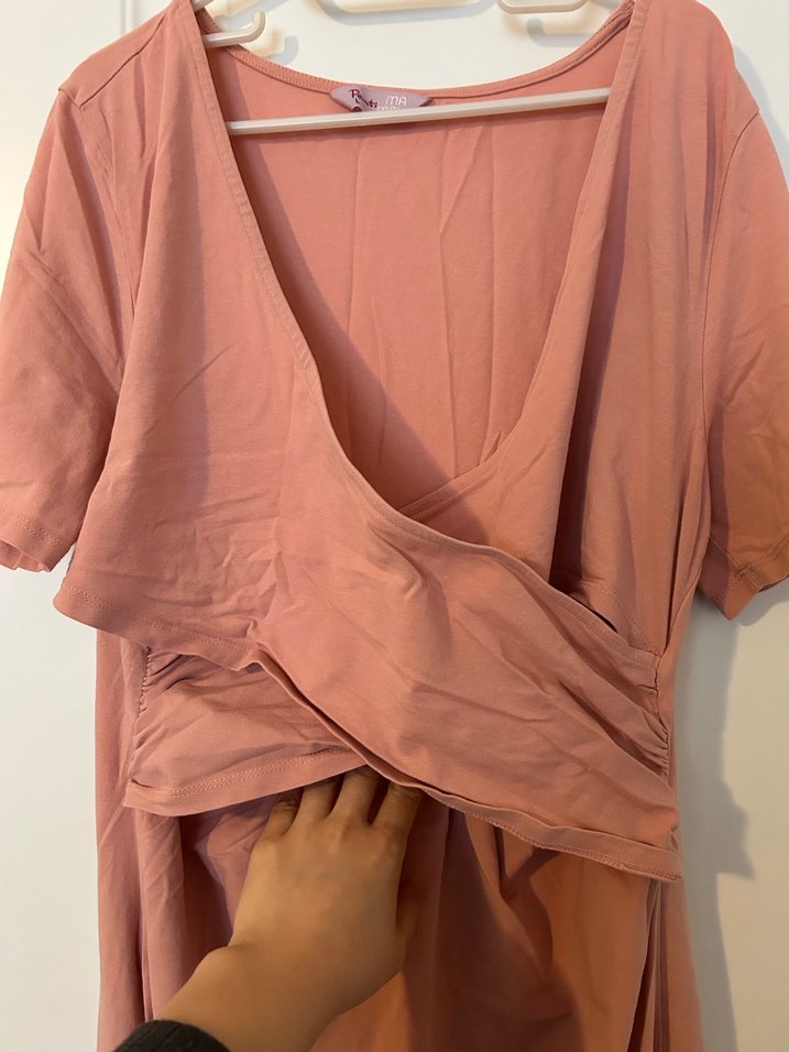 Bej Midi Emzirme Geceliği - Görsel 2