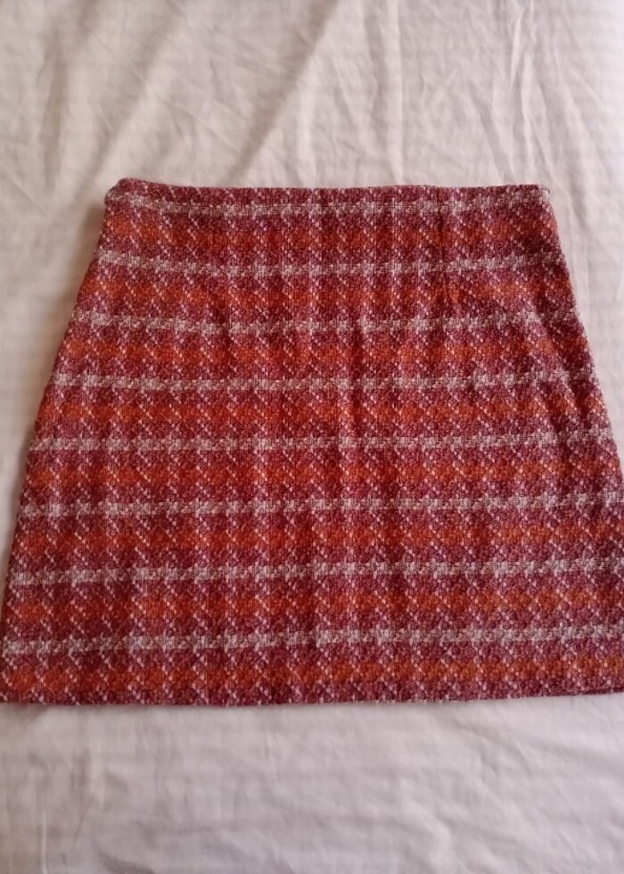 LC Waikiki Pembe Ekose Tüvit Etek - Görsel 3