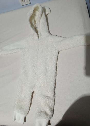 3/6 ay LCwaikiki bebek tulumu iki adet kırmızı ve krem - Görsel 3