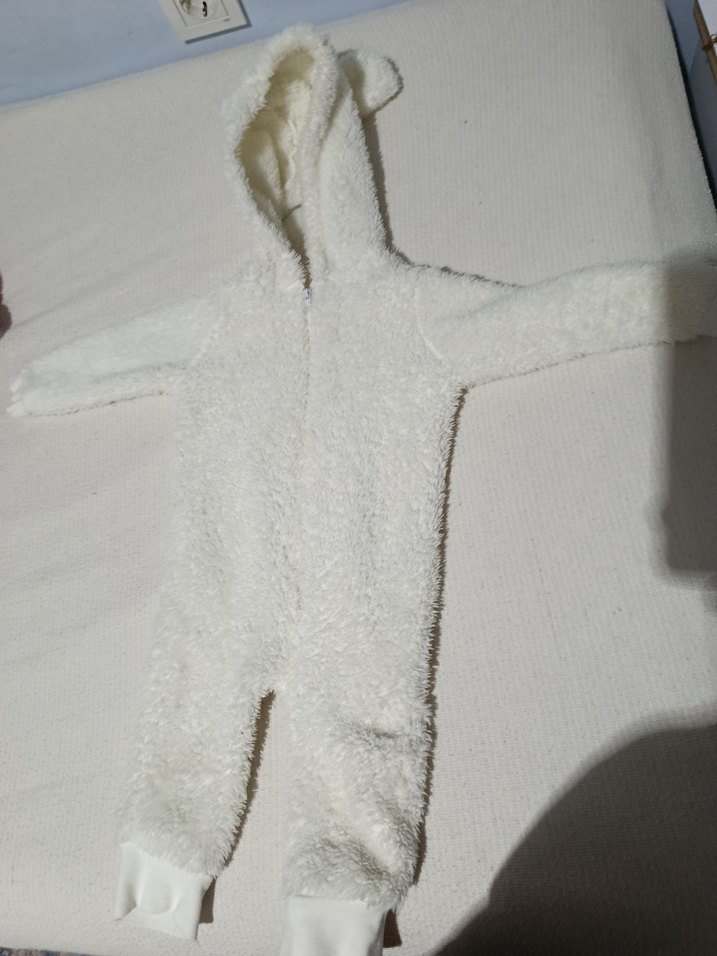 3/6 ay LCwaikiki bebek tulumu iki adet kırmızı ve krem - Görsel 3