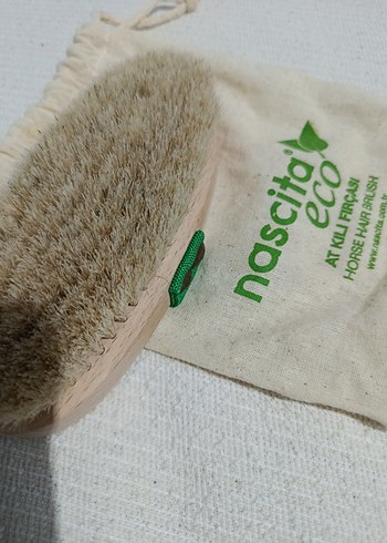 Yeşil At Kılı Saç Fırçası - Nascita Eco - Görsel 3