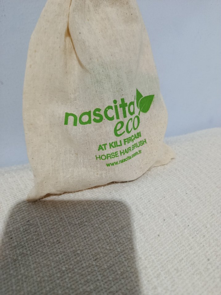 Yeşil At Kılı Saç Fırçası - Nascita Eco - Görsel 4