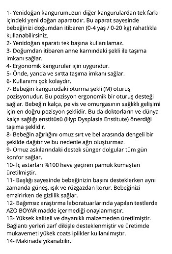 Beden çeşitli Renk Solomom baby kanguru ve yenidoğan aparatı