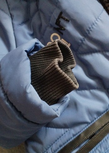 Erkek Çocuk Kapüşonlu Mavi Mont - Görsel 5