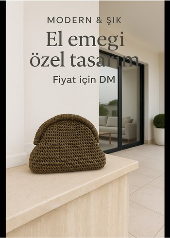Modern, şık ve tamamen el emeği! Her kombine uyum sağlar!