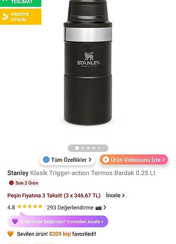 Stanley termos 0.25 lt