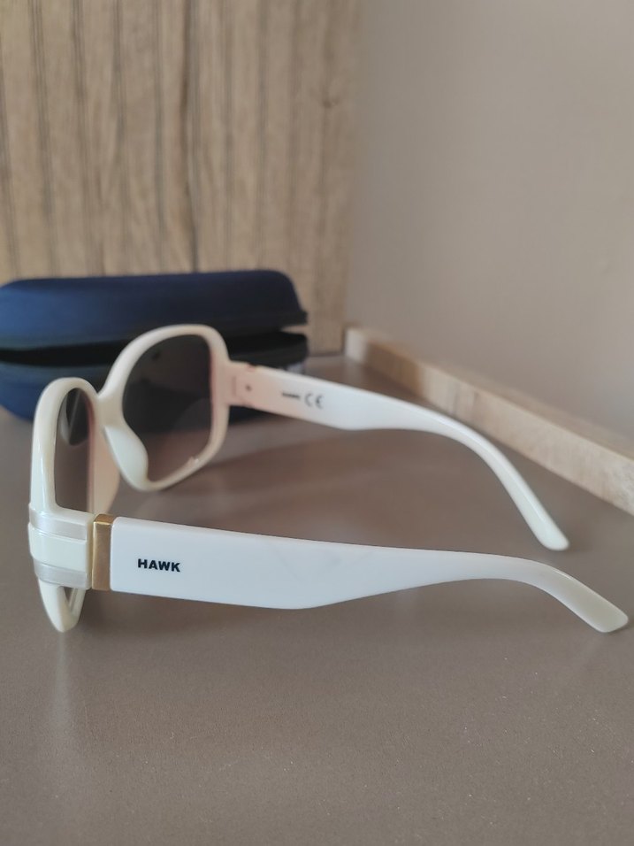 Hawk Beyaz Tokalı Kadın Güneş Gözlüğü - Görsel 5