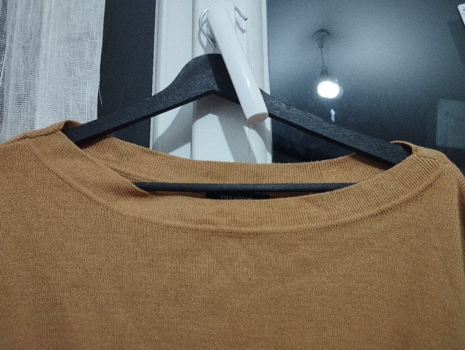 Bej Süet Kemerli Kadın Triko - Görsel 4