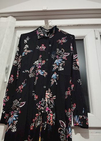 Çiçek Desenli Bohem Uzun Elbise - Görsel 2