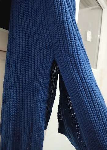 Kadın Lacivert Uzun Boğazlı Triko Kazak - Görsel 2