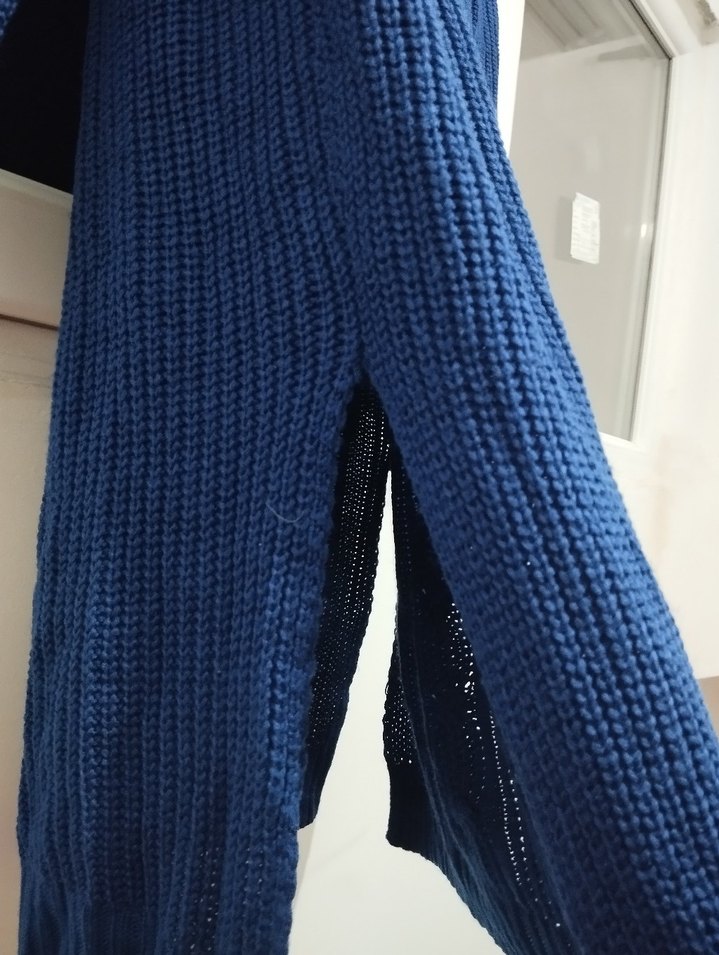 Kadın Lacivert Uzun Boğazlı Triko Kazak - Görsel 2