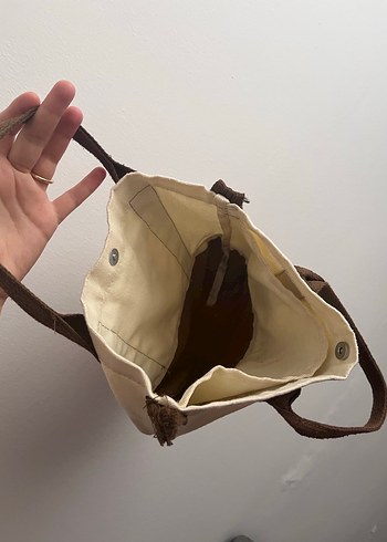 Bej Süet Kadın Günlük Çanta - Görsel 3