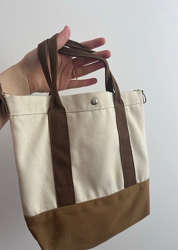 Bej Süet Kadın Günlük Çanta - Görsel 2